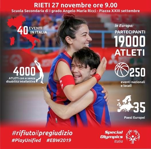 Locandina special olympics Rieti
